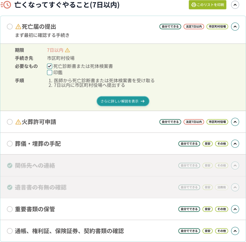 回答するとこんなリストができます（実際の画面イメージ）