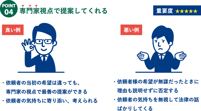 大阪で司法書士を選ぶならチェックすべきポイント④専門家視点で提案してくれる