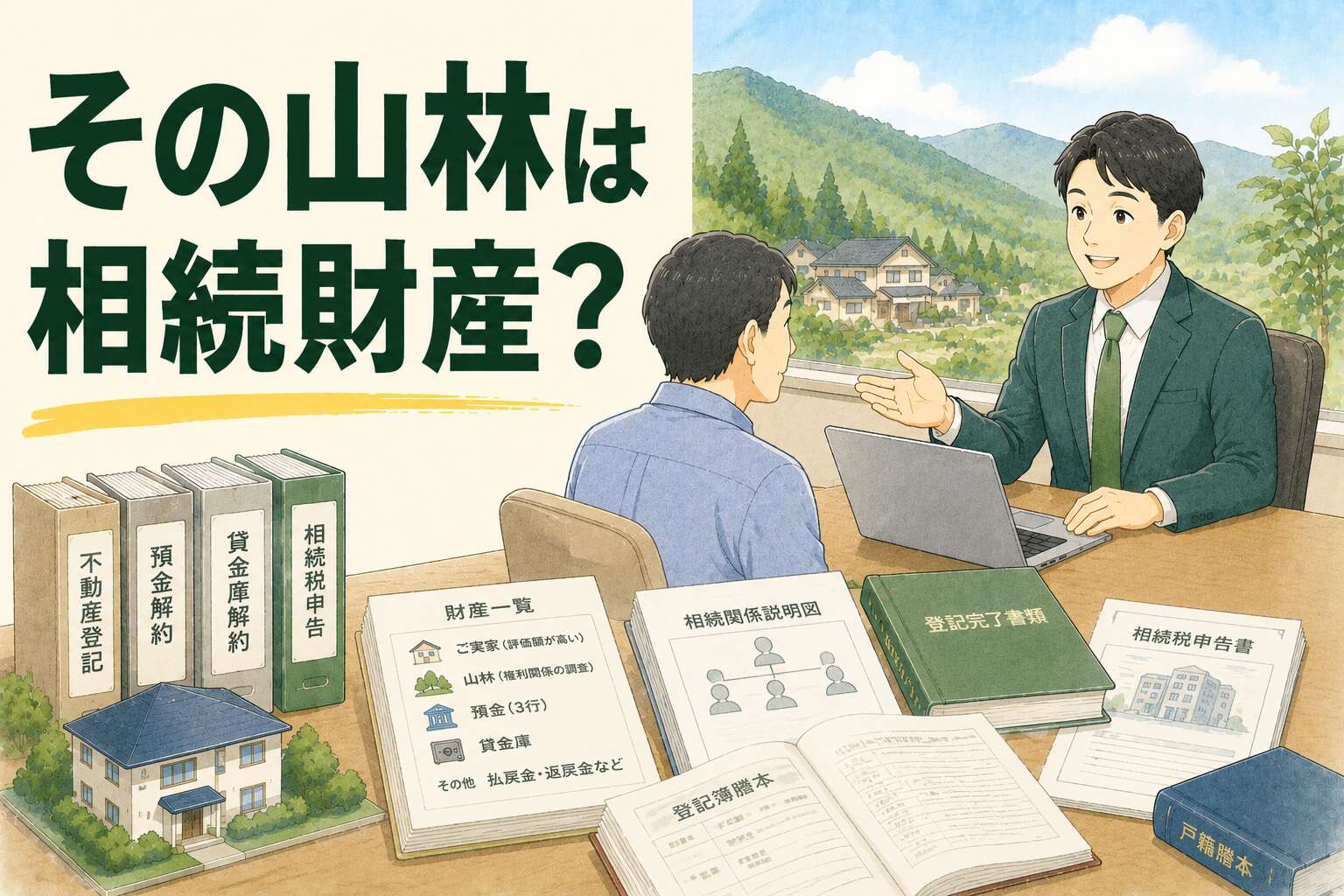 「その山林は相続財産？」権利問題を解消し、相続税申告を完了させた事例