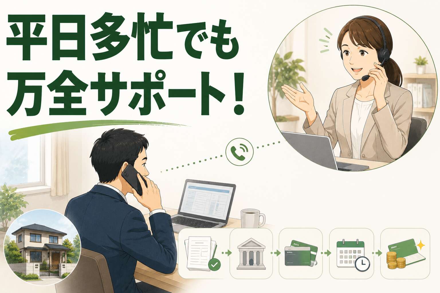 平日多忙な現役世代でも安心！金融機関多数の煩雑な相続手続きを約1年かけて完了させた事例