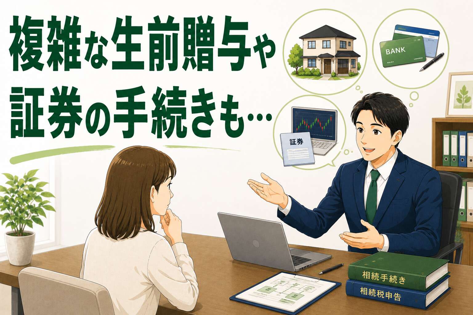 複雑な生前贈与歴や証券手続きも…。税理士と連携し10ヶ月で相続税申告を完了させた事例
