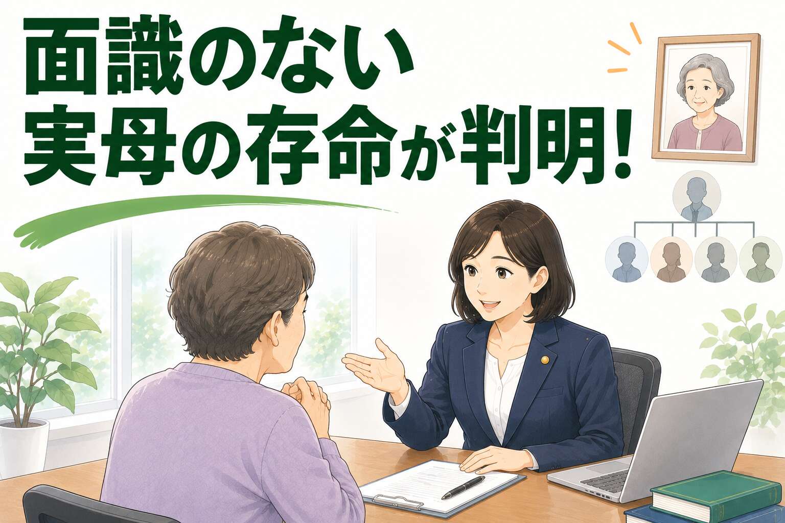 ご依頼後に面識のない親族の存命が判明。連絡をフォローし、負債の相続を回避した相続放棄サポート事例