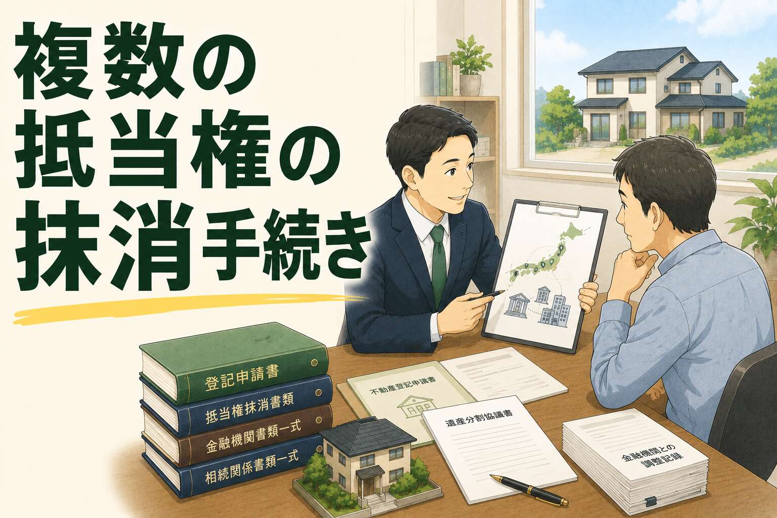 相続不動産が抵当権まみれ!? 金融機関と連携し、約6ヶ月で登記を完了させた事例