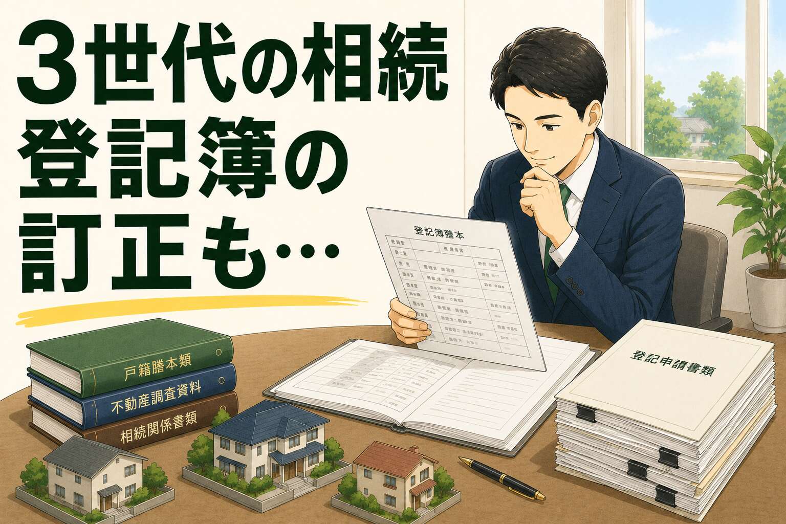 数次相続3世代&祖母の名前が3種類!? 名前を直さないと名義変更できない相続登記事例