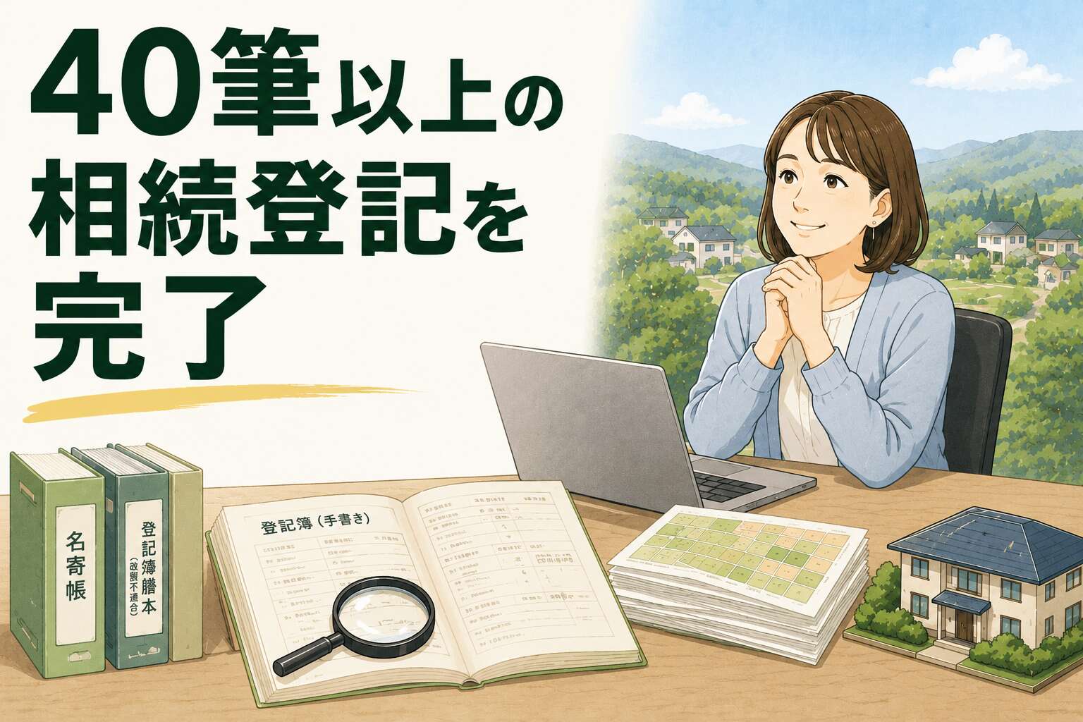 「5筆のはずが40筆以上に」所有者不明の土地まで網羅し、複雑な共有名義の相続登記を完了させた事例