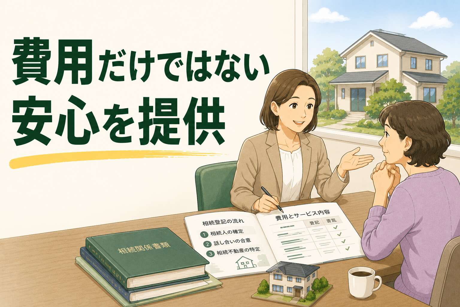 「費用の節約」か「プロの確実性」か。相続登記の依頼に迷うお客様に、寄り添う姿勢で信頼頂き、納得して依頼頂けた事例