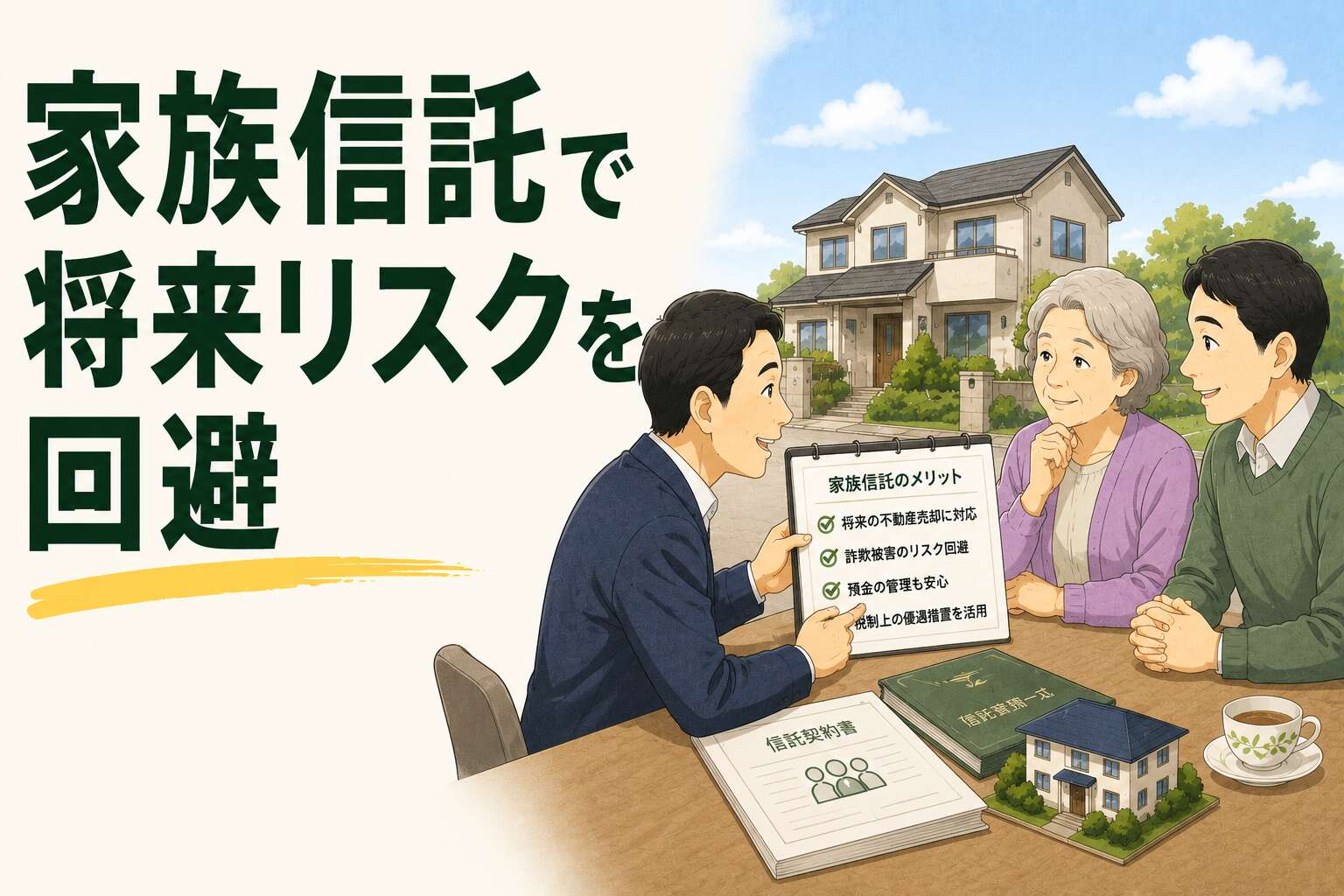 申請書チェックの相談から、一人暮らしの母親が抱える将来の不動産売却リスクを回避した家族信託活用事例