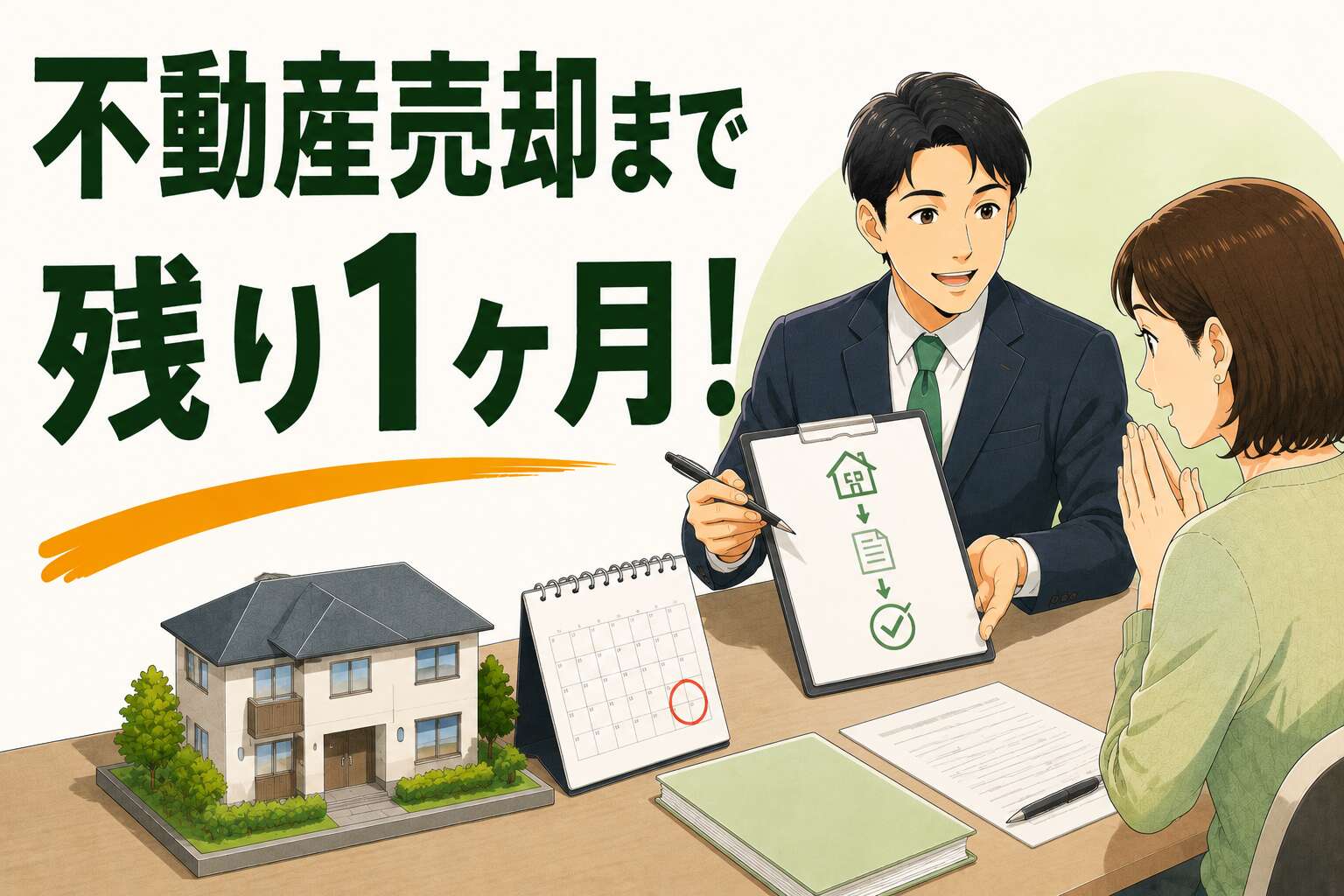 「不動産売却まで残り1ヶ月」急な期限設定にも柔軟に対応し相続登記を完遂した事例