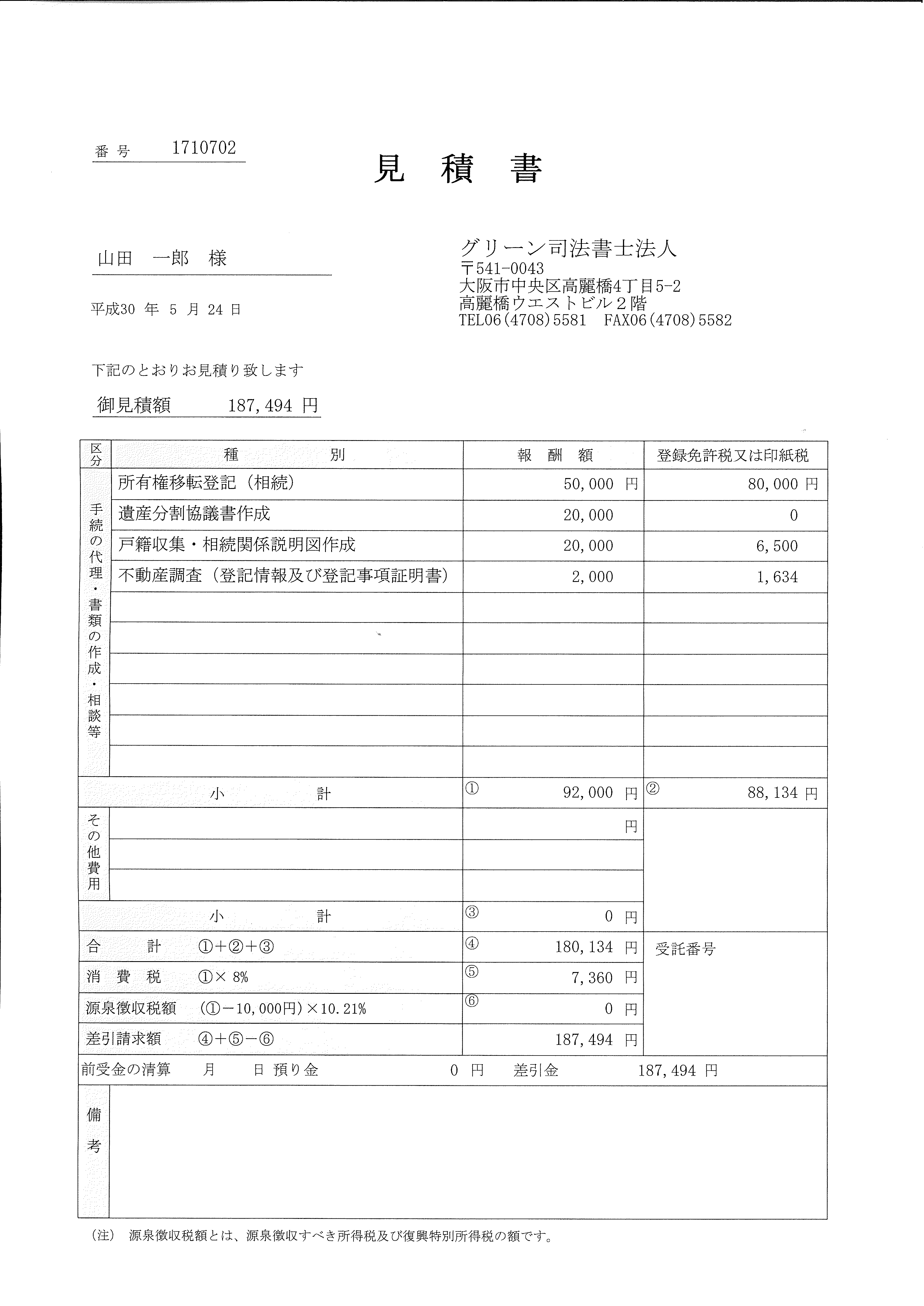 相続登記　司法書士