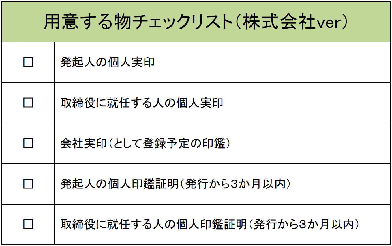 会社設立　登記