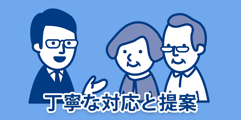 丁寧な対応と提案