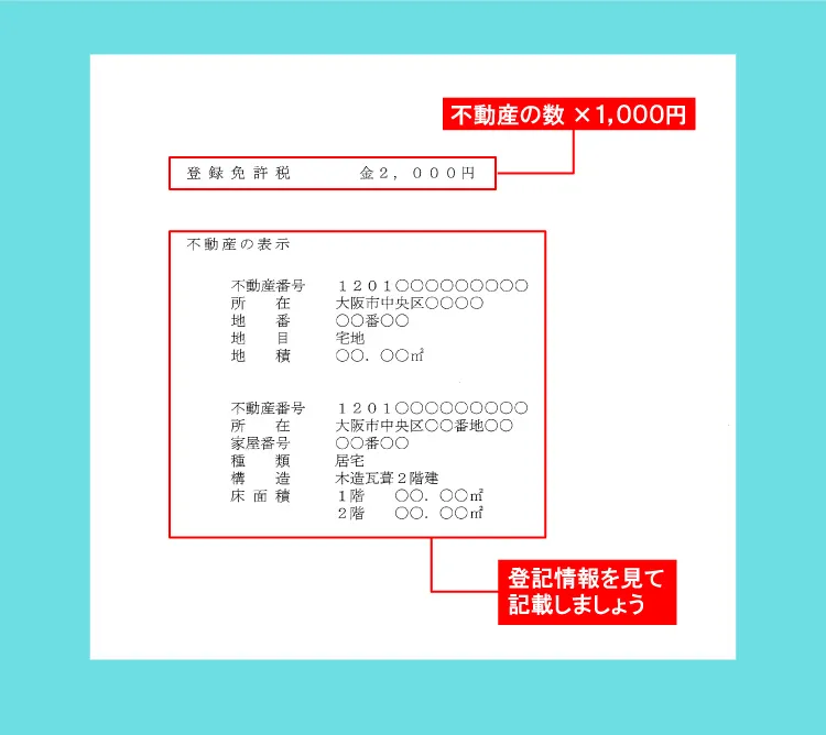 抵当権抹消登記申請書２