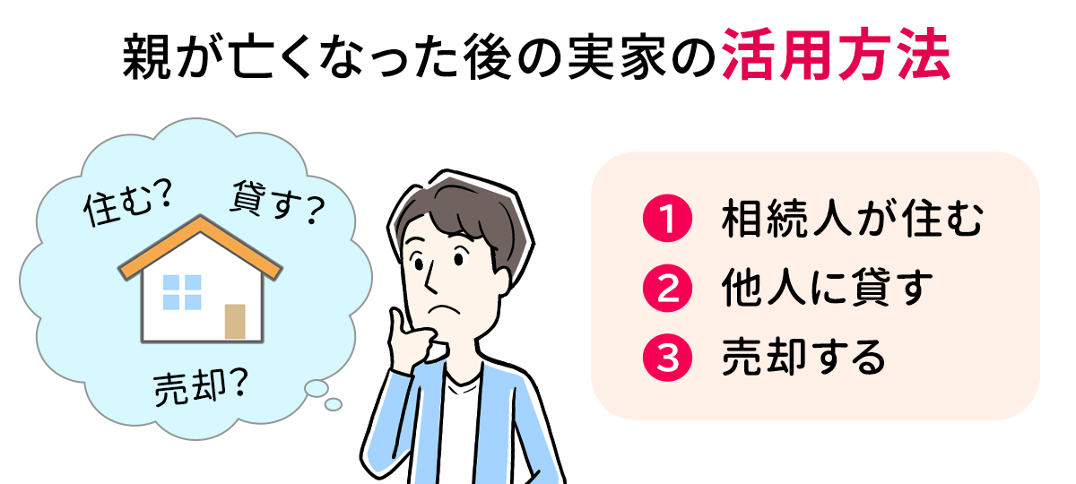 親が亡くなった後の実家の活用方法