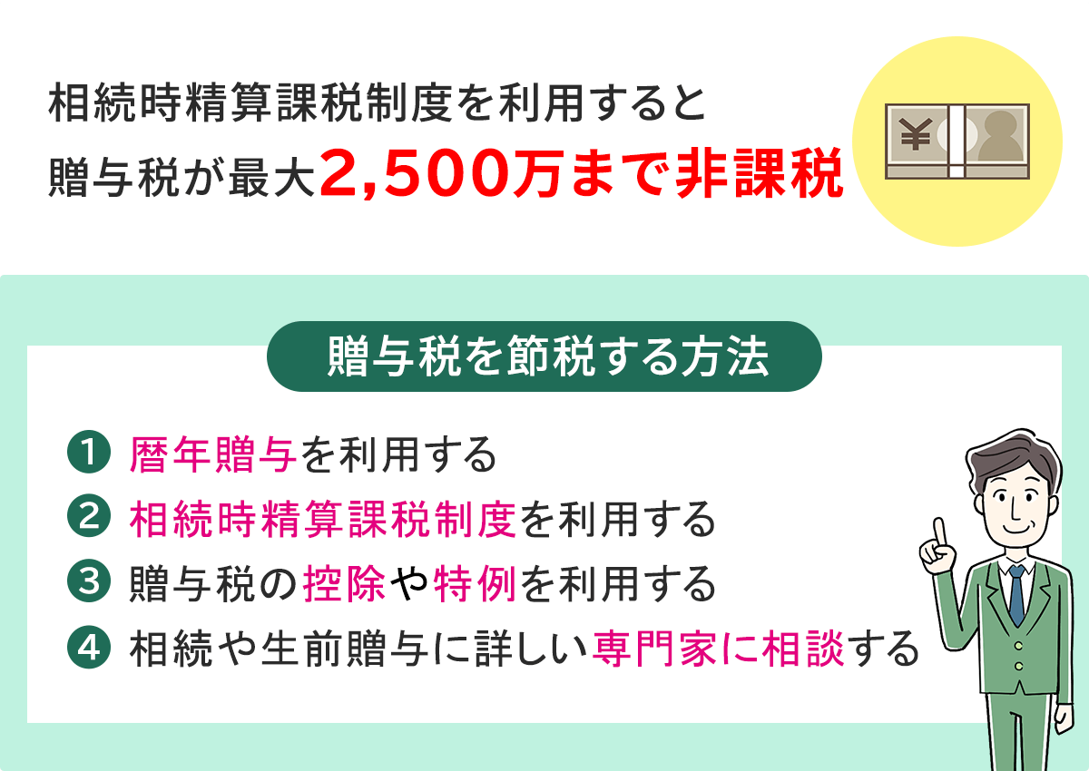 贈与税を節税する方法
