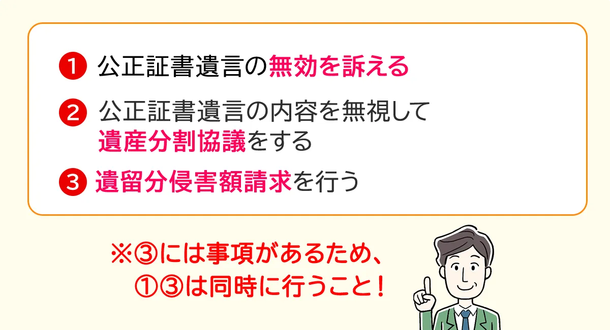 公正証書遺言納得いかない場合