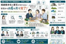 財産の詳細不明、家族信託も。相続税申告の要否不明の状況から、税理士と連携し手続きを完了させた事例