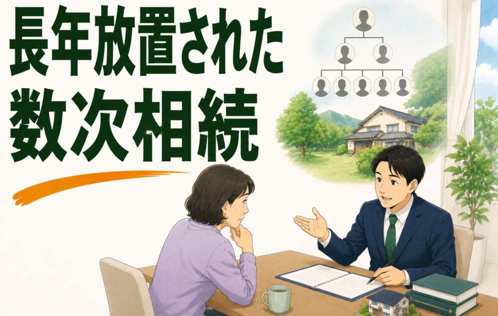 10年以上放置された数次相続。遠方の相続人5名と協議を経て、不動産の単独相続が成立した事例