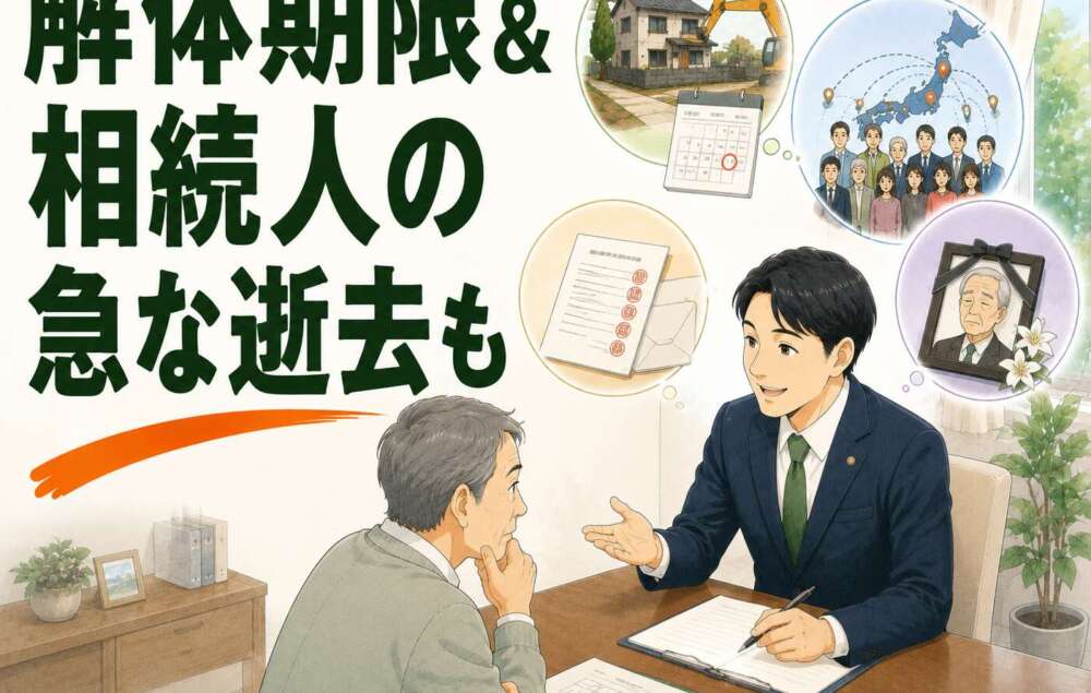 早く借地を返したい! 相続人14名+手続き中の逝去も乗り越え、解体期限に間に合わせた相続手続き事例