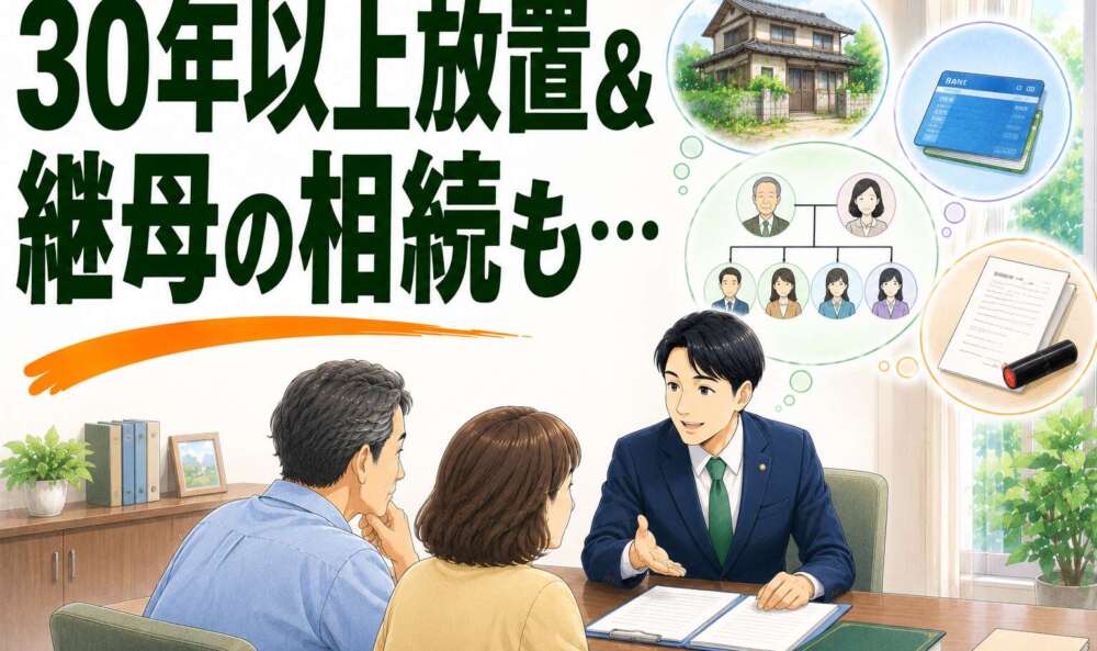 30年以上放置の不動産、継母の相続も重なり…。面識のない親族との遺産分割の手続き事例