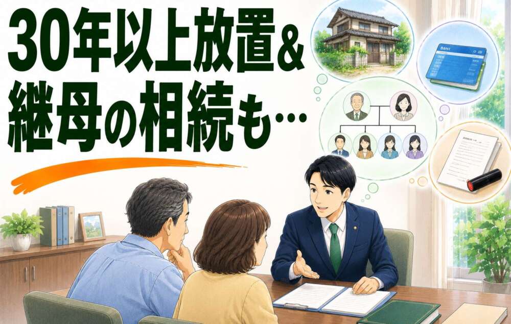 30年以上放置の不動産、継母の相続も重なり…。面識のない親族との遺産分割の手続き事例