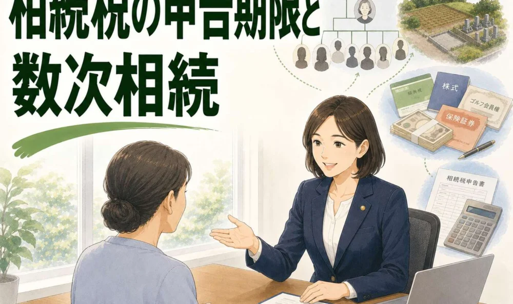 相続税の申告期限切れと祖父の代からの数次相続。面識のない多数の相続人との遺産分割事例