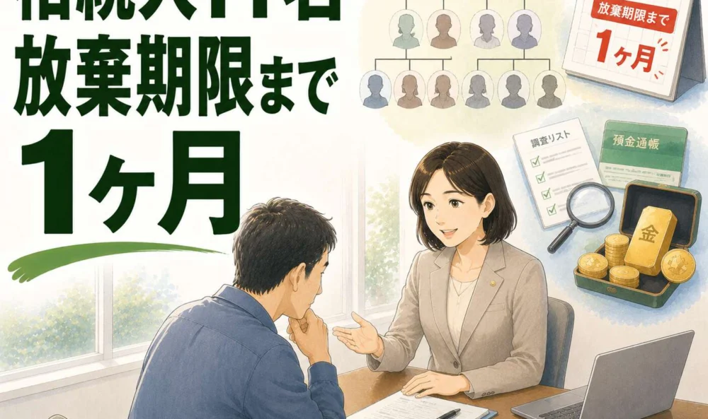 相続人11名、相続放棄期限まで1ヶ月。財産不明だった状況から全員の合意が成立した遺産分割事例