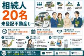 相続人多すぎ！→ご兄弟3人に絞り込んだ遺産分割。未登記不動産、地目変更にも対応した事例