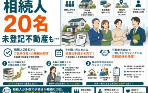 相続人多すぎ！→ご兄弟3人に絞り込んだ遺産分割。未登記不動産、地目変更にも対応した事例