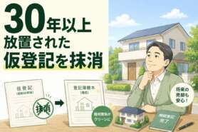 30年以上放置された仮登記の重荷を専門手続きで抹消。相続登記と合わせ、売却の筋道を確保した事例