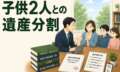 夫の急逝で幼い子供2人との相続。「母親に100％」の遺産分割を家庭裁判所に認めてもらった手続き事例
