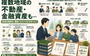 複数地域の不動産と多数の金融資産。一部兄弟の相続放棄も含め、相続手続きを完了させた事例