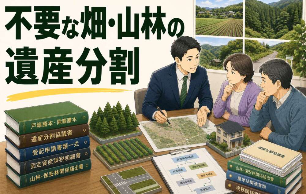 不要な畑・山林も相続しないといけない！？ 相続人各自の希望を踏まえて遺産分割を完了した事例