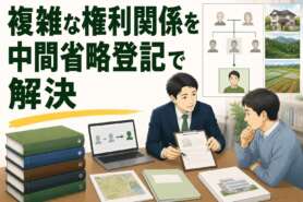 複雑な権利関係を1回の「中間省略登記」で解決。祖父名義で30年以上放置された不動産の相続登記事例