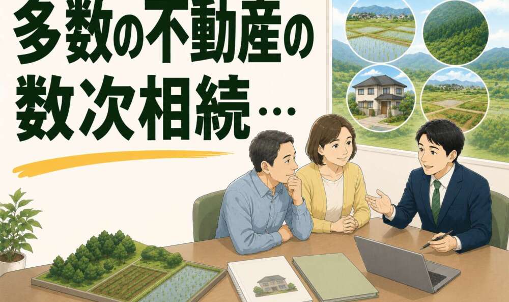 長年放置された多数の不動産の数次相続…。3ヶ月で処分の道筋をつけた相続登記事例
