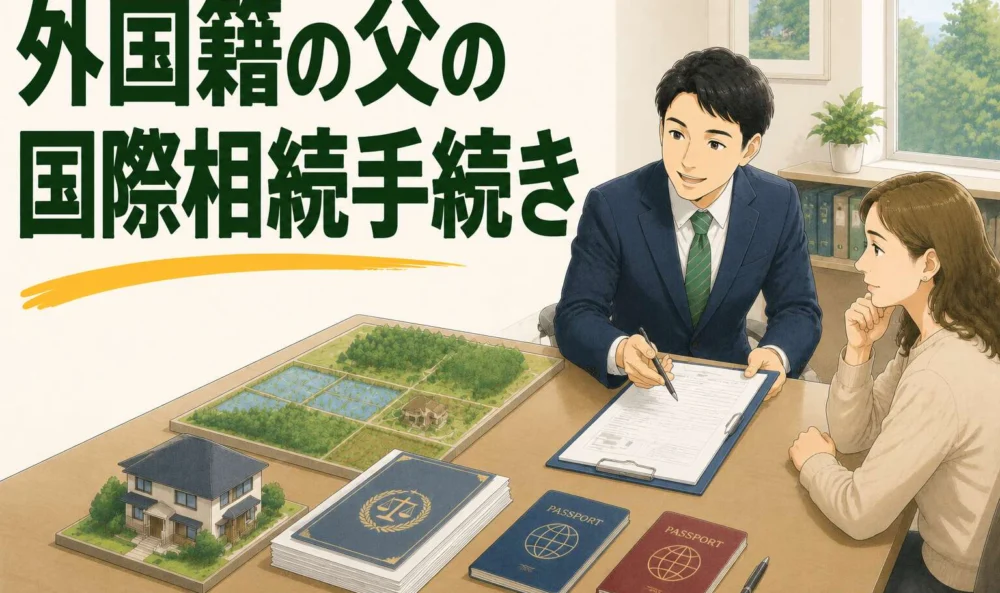 外国籍の父が相続人に。宣誓供述書が必要な国際相続を約10ヶ月で完了させた事例