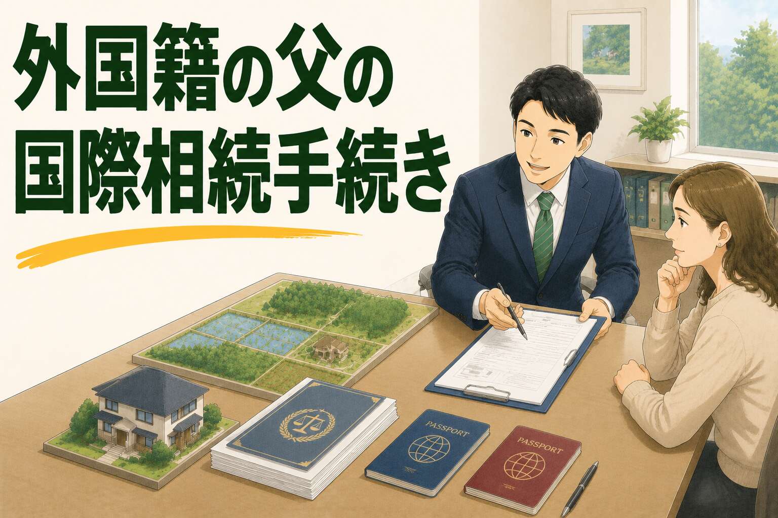 外国籍の父が相続人に。宣誓供述書が必要な国際相続を約10ヶ月で完了させた事例