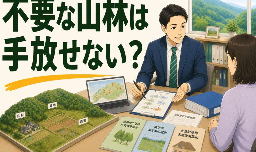 不要な山林は手放せない！？　現実的な道筋をご案内し、未登記建物を含む相続を2ヶ月で完了させた事例