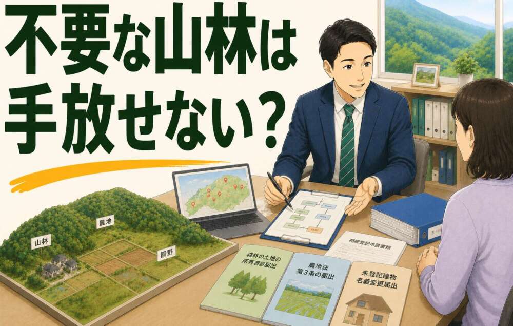 不要な山林は手放せない！？　現実的な道筋をご案内し、未登記建物を含む相続を2ヶ月で完了させた事例