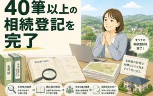 「5筆のはずが40筆以上に」所有者不明の土地まで網羅し、複雑な共有名義の相続登記を完了させた事例