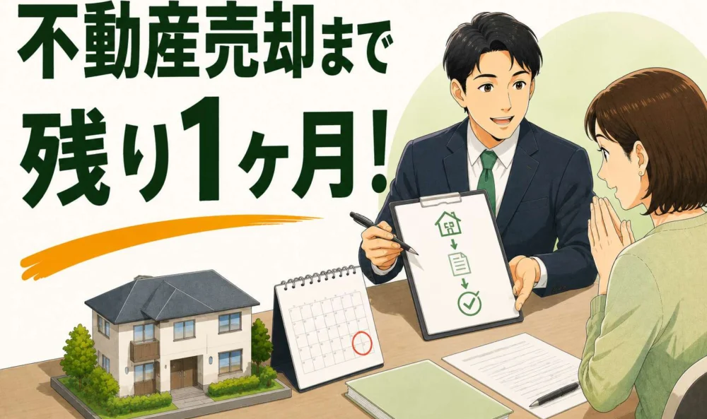 「不動産売却まで残り1ヶ月」急な期限設定にも柔軟に対応し相続登記を完遂した事例