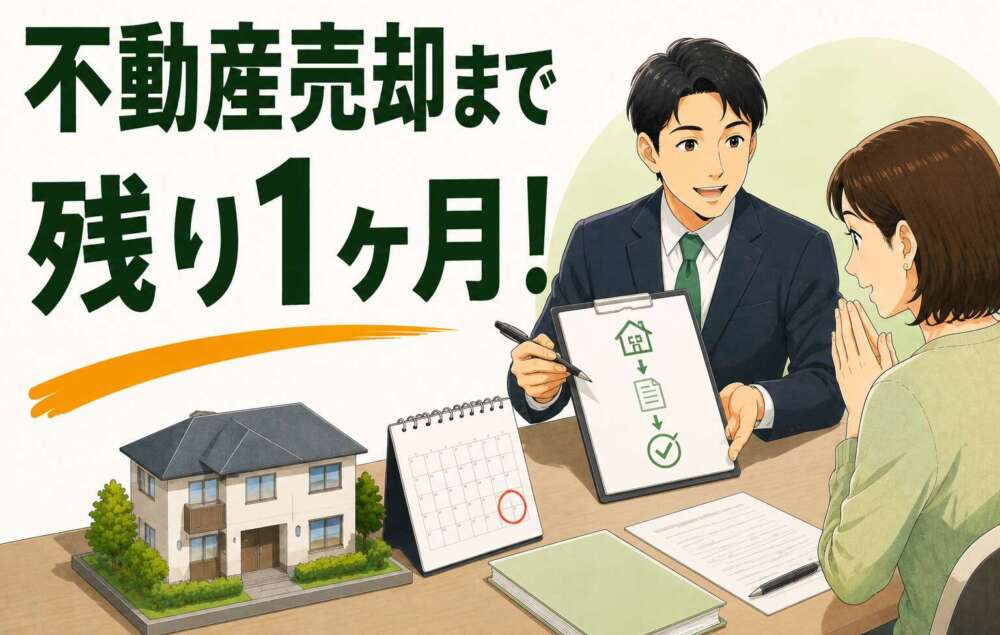 「不動産売却まで残り1ヶ月」急な期限設定にも柔軟に対応し相続登記を完遂した事例