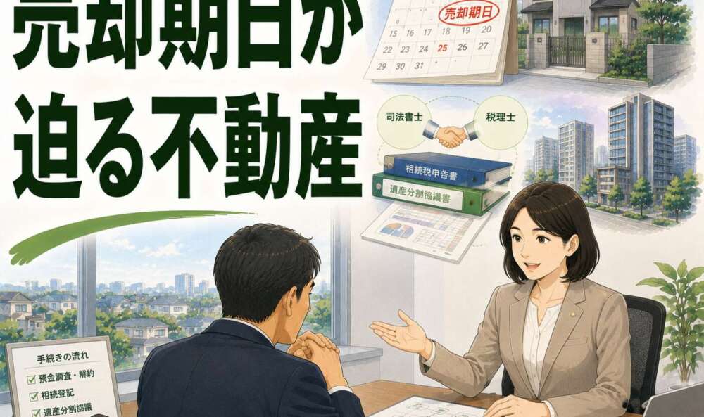 売却期日が迫る不動産。税理士との密な連携によりスピーディーな遺産分割を実現した事例