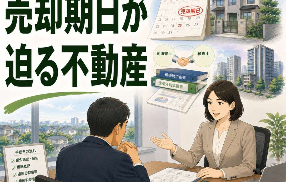 売却期日が迫る不動産。税理士との密な連携によりスピーディーな遺産分割を実現した事例