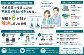 2世代分の相続手続き未完了…複雑化した権利関係を整理し、相続税申告も完了させた事例