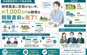 評価額数億円の不動産。納税資金と期限に余裕がない中、相続税申告を完了させた事例