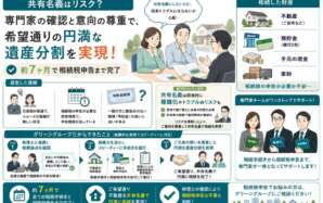 「共有名義はリスク？」専門家の確認と意向の尊重で、希望通りの円満な遺産分割を実現した事例