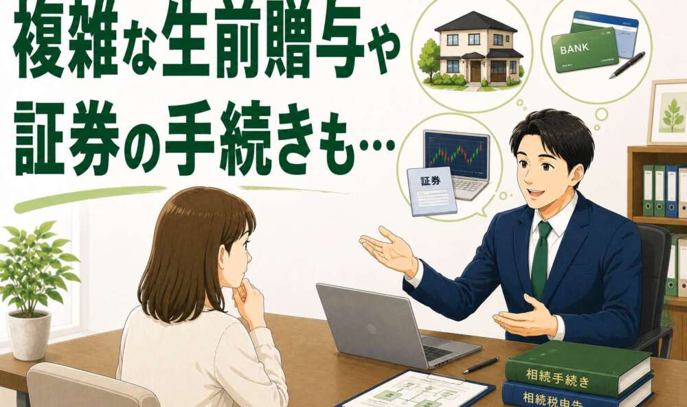 複雑な生前贈与歴や証券手続きも…。税理士と連携し10ヶ月で相続税申告を完了させた事例