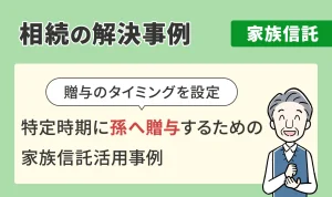 相続の解決事例/家族信託/特定時期に孫へ贈与するための家族信託活用事例