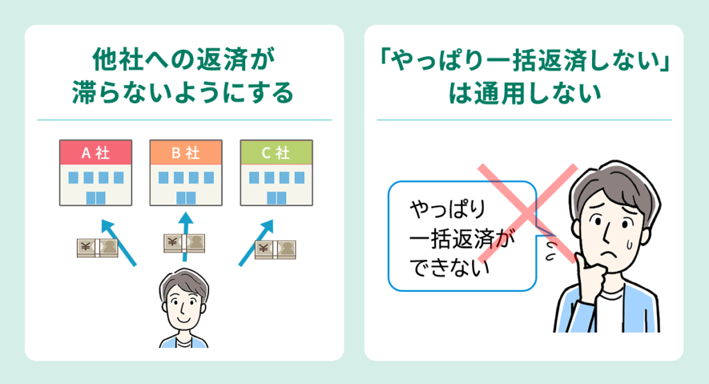 一括返済しない